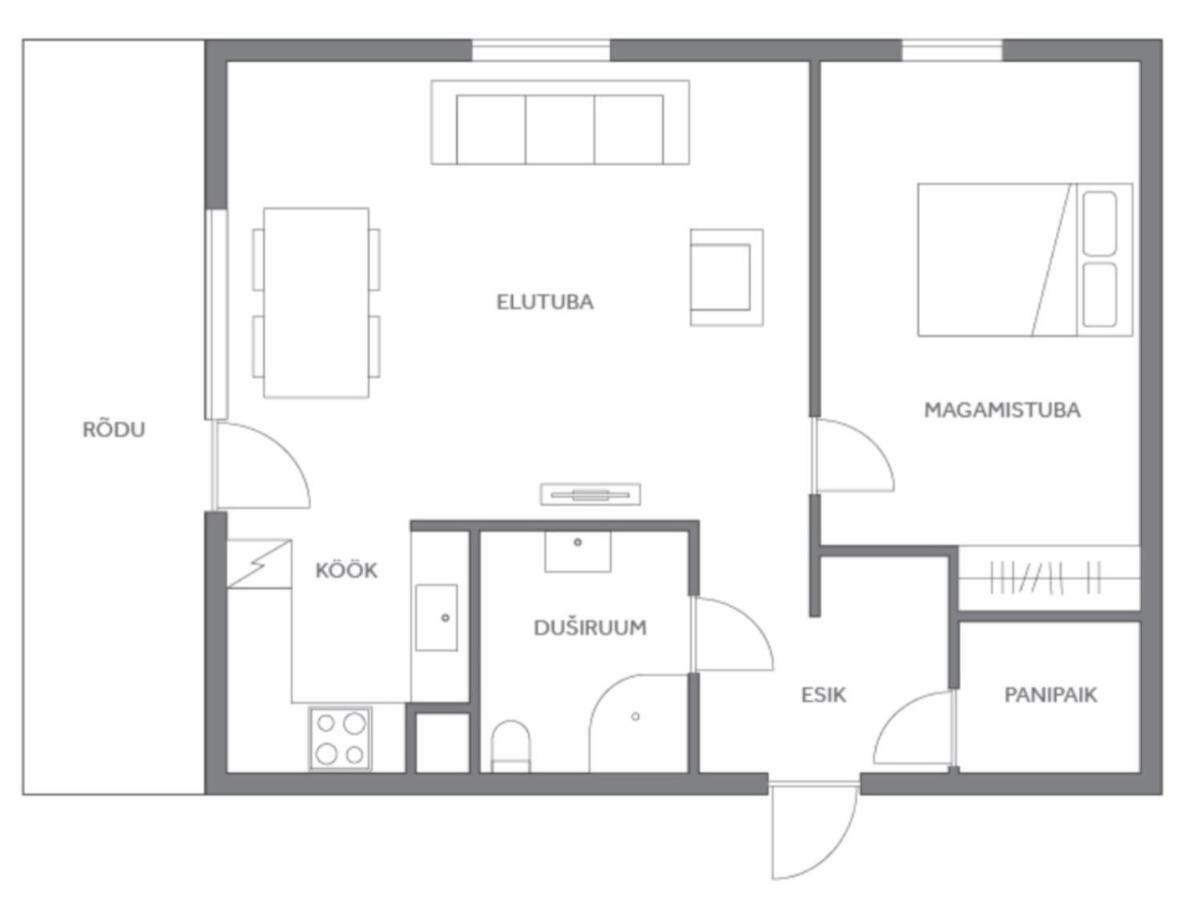 Papli 34 Apartment With Pool Pärnu Exterior foto